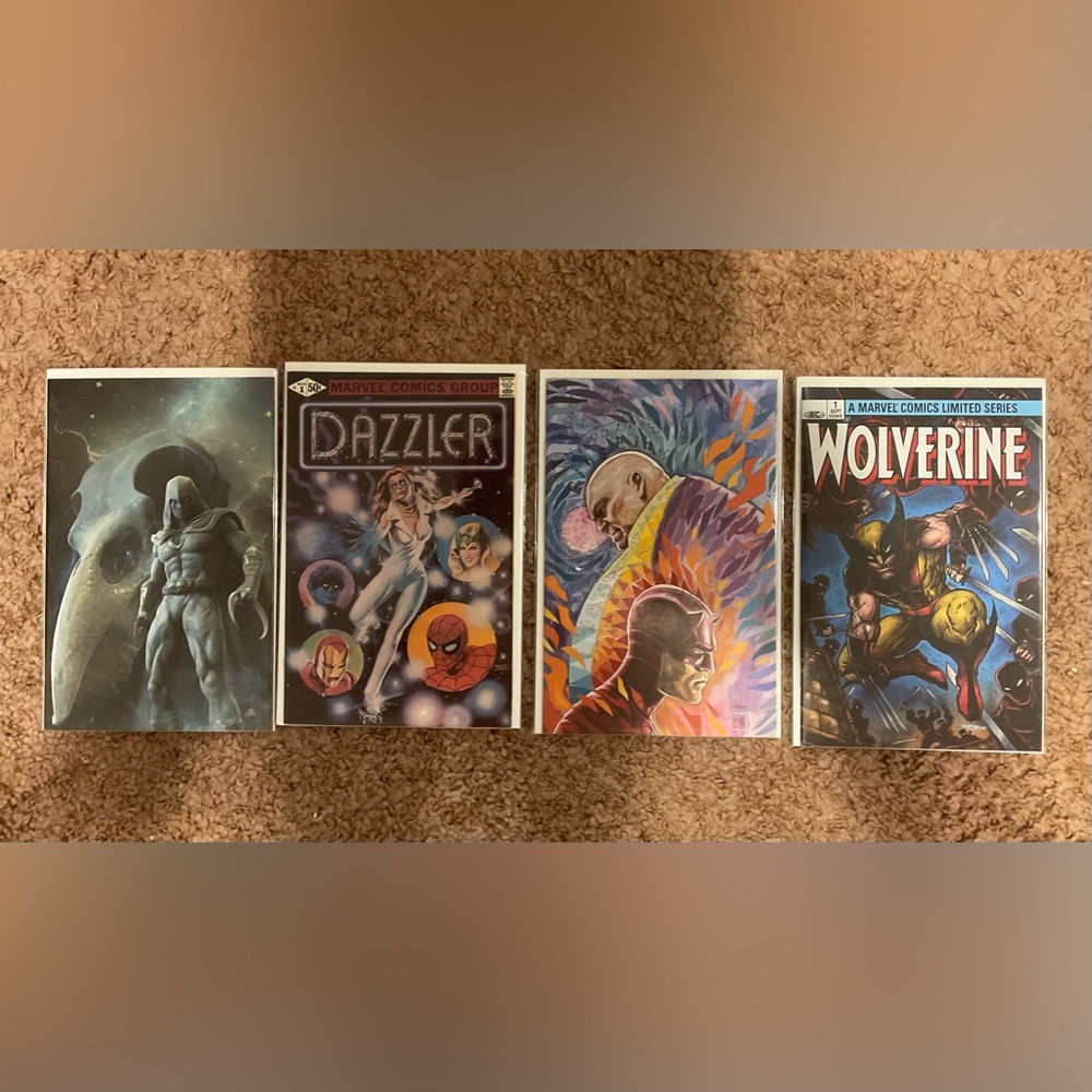 The Dazzler, MoonKnight, Wolverine, DareDevil - 1st MINT issues